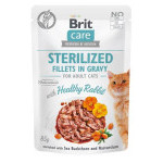 Brit Care Cat Sterilized. Fillets in Gravy Rabbit 85g