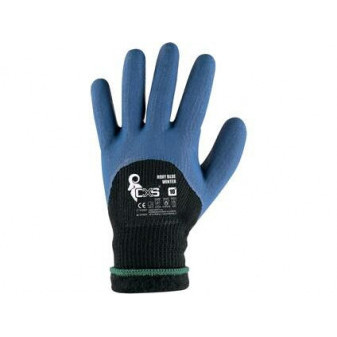 Rukavice CXS ROXY BLUE WINTER, zimní, máčené v latexu, vel. 10