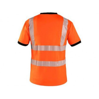 Tričko CXS RIPON, výstražné, pánske, oranžovo - čierne
