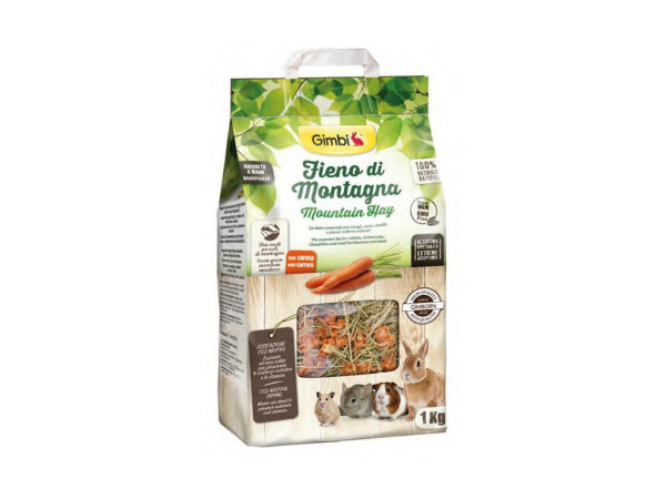 VÝPREDAJ GIMBI horské seno s mrkvou 1kg