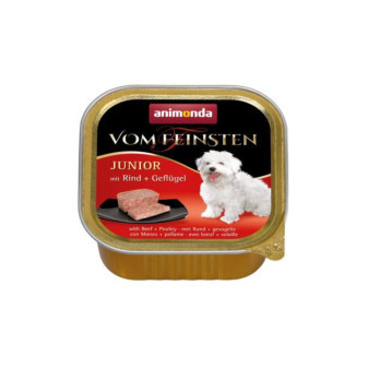 Animonda Vom Feinsten Junior paštéta pre psov hovädzie + hydinové 150g