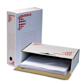 Archivačný box A4 / šírka 80 mm / biela PACKFACE-dopredaj