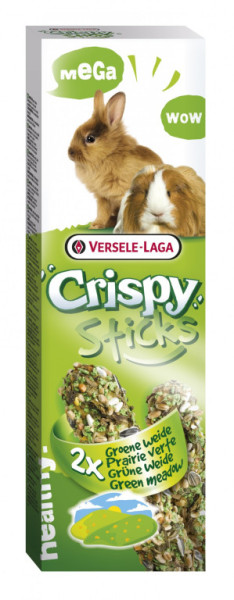 Versele-Laga Crispy Sticks tyčinky zelená lúka pre morčatá a králiky 2x55g