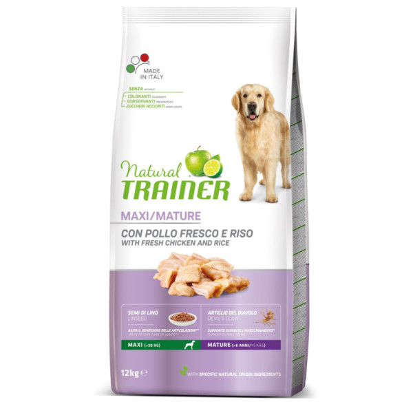 TRAINER Natural Maxi Maturity čerstvé kura 12kg