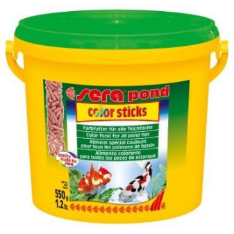 Sera vybarvovací krmivo pro zlaté a studenovodní ryby Pond Color Sticks 3,8l Nature