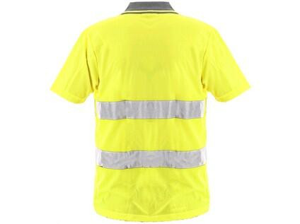 Polokošeľa DOVER, výstražná, pánska, žltá, veľ. 2XL