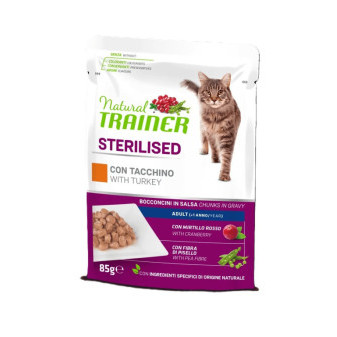 Vrecko Trainer Natural CAT SP. STER. morčacie 85g