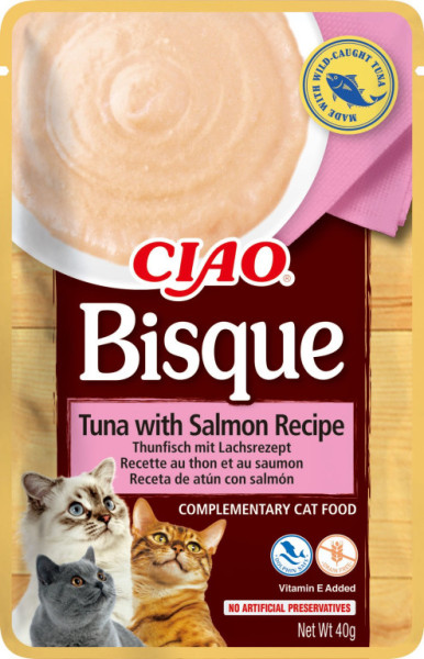 Kapsička Churu Cat Bisque - tuniak, losos 40g