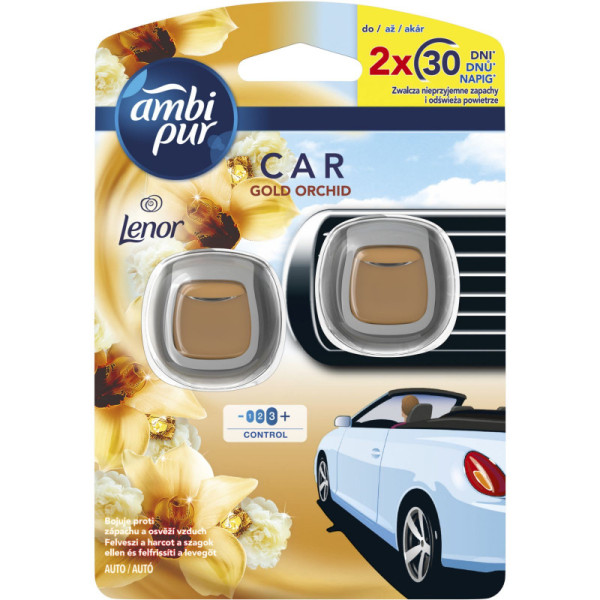 Osviežovač vzduchu AmbiPur Car 2x2ml Lenor Gold Orch