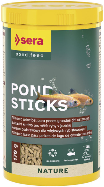 Sera kompletné krmivo pre okrasné ryby v jazierku Sera - Pond Sticks Nature 1000ml