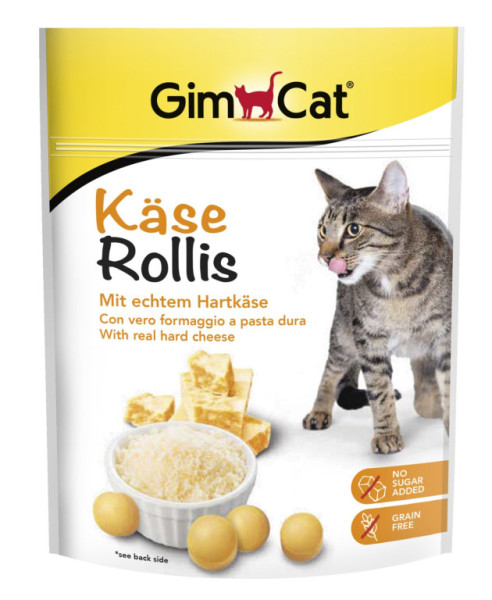 Syrové guličky Käse-Rollis sú lahodnou maškrtou pre vašu mačku.