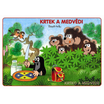 Omaľovánka A5 Krtko a medvede