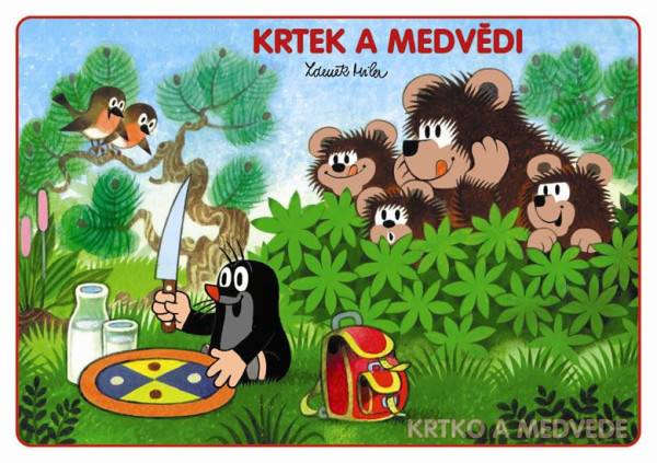 Omaľovánka A5 Krtko a medvede