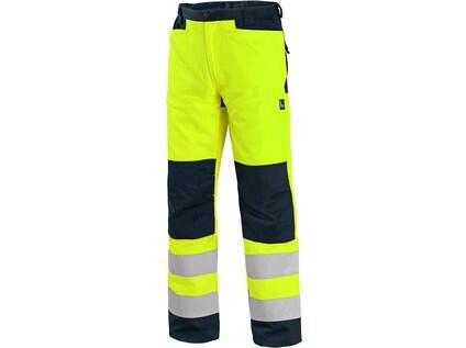 Nohavice CXS HALIFAX, výstražné so sieťovinou, pánske, žlto-modré, vel. 46
