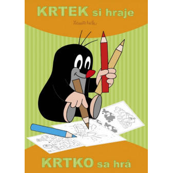 omaľovánka A4 Krtko sa hrá