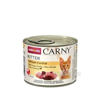Konzerva Animonda Carny Kitten - hydinový koktail 200g