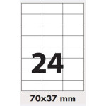 Etiketa 70x37mm/100ks, A4 biela, Labels 1/24
