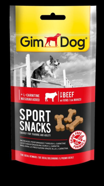 GIMDOG Sportsnacks hovädzie 60g