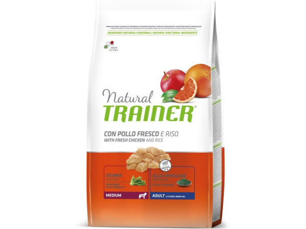 TRAINER Natural Medium Adult čerstvé kura 12kg