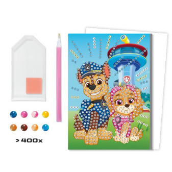 Kreatívny set diamantové maľovanie Paw Patrol 18x12,5 cm
