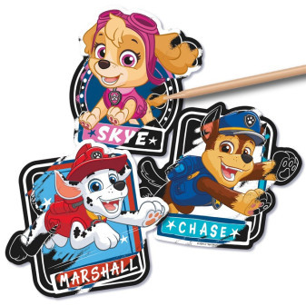 Kreatívny set vyškrabávacej samolepky Paw Patrol 5 kusov + pero