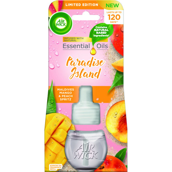 Osviežovač vzduchu 19ml Airwick elektrická náplň Paradise Island - Maldives mango & Peach spritz