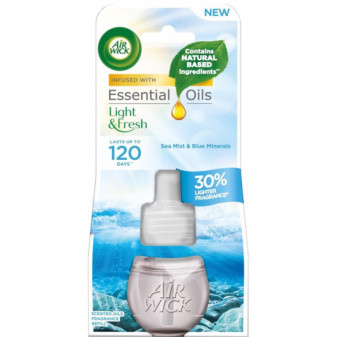 AIR WICK osviežovač vzduchu 19ml elektrická náplň Sea Mist and Blue Minerals