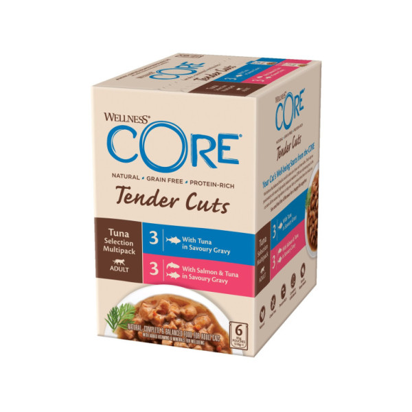 Kapsička Wellness Core Cat Tender Multipack tuniakový výber 510g