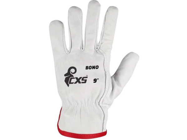 Rukavice CXS BONO, s blistrom, kožené, veľ. 08