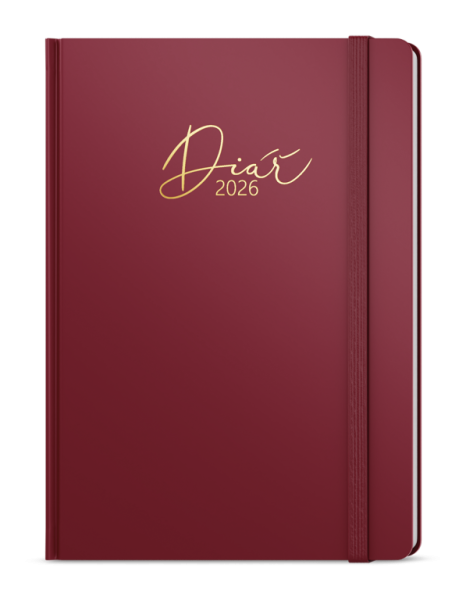 Týždenný diár - Prokop - Luxi - B6 - bordó