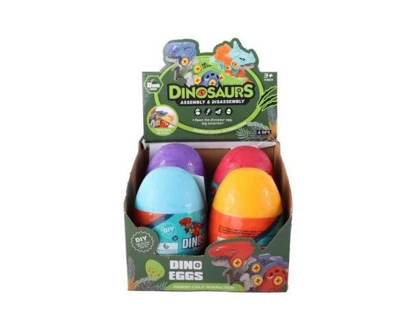 Dinosaurus skrutkovací vo vajci 16 cm