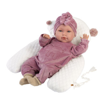 Llorens 74118 NEW BORN realistická bábika bábätko so zvukmi a mäkkým látkovým telom 42 cm