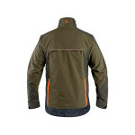 Blúza CXS NAOS, pánska, khaki-olive, HV oranžové doplnky, roz. 64