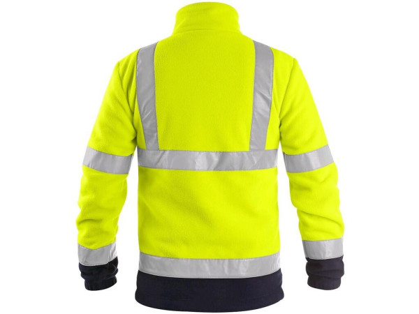 Bunda CXS PRESTON, výstražná, pánska, žlto-modrá, veľ. 2XL