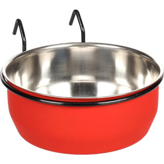 FLAMINGO miska pre hlodavce AVARO HOOK 15cm červená / čierna 880ml