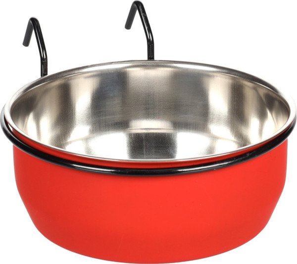 FLAMINGO miska pre hlodavce AVARO HOOK 15cm červená / čierna 880ml