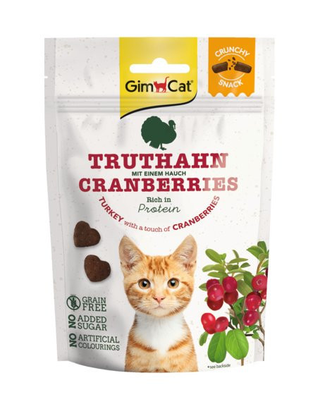 Gimcat Crunchy Snacks Moriak s brusinami 50g