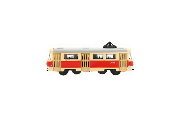 Električka Tatra T3 česká kovová retro 8cm v krabičke 10,5x5x5cm