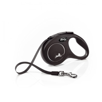 Flexi New Classic S opasok 5m/15kg čierna