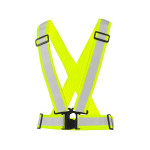 Reflexný elastický CXS KRÍŽ CROSS BELT, žltý