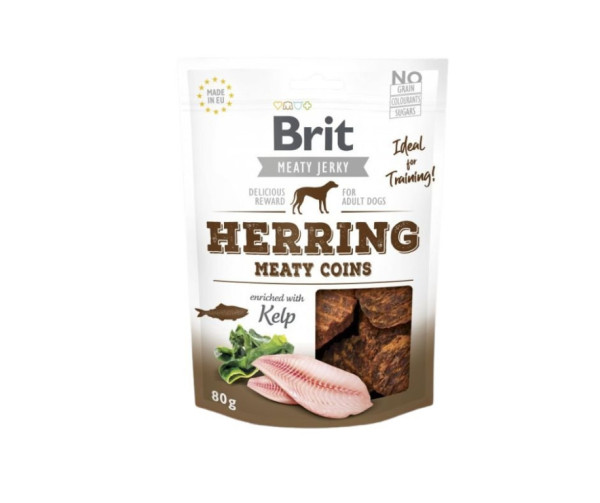 Brit Jerky Herring Meaty Coins 80g