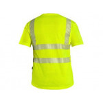 Tričko CXS BANGOR, výstražné, pánske, žlté, veľ. XL