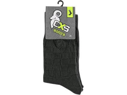 Ponožky CXS WARDEN, čierne, 3 páry, vel. 45