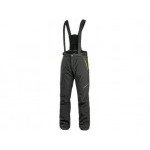 Nohavice CXS TRENTON, zimné softshell, pánske, čierne s HV žlto/oranžovými doplnkami, vel. 54