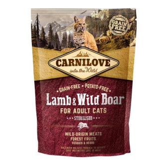 Carnilove Cat Grain Free Lamb & Wild Boar Adult Sterilised 400g