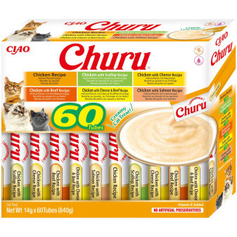 Churu cat mäsové pyré mix - kura 840g (BAL.)