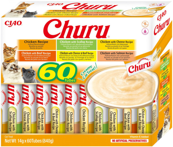 Churu cat mäsové pyré mix - kura 840g (BAL.)