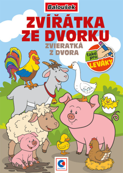 Omaľovánka A5 - Zvieratká z dvora