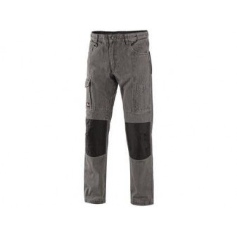Nohavice jeans NIMES III, pánske, šedo-čierne