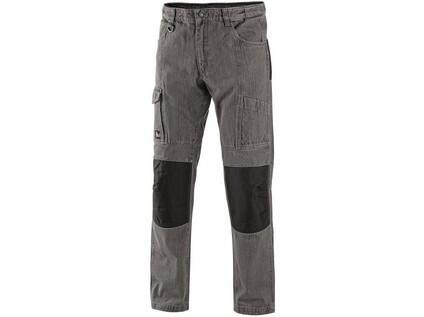 Nohavice jeans NIMES III, pánske, šedo-čierne
